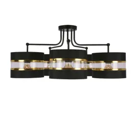 lampa-wiszaca-andy-5x40w-e27-czarna-abazur-cylindryczny-czarny-zloty