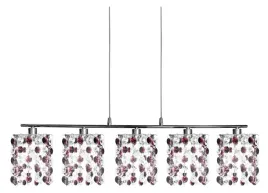 lampa-wiszaca-classic-zwis-na-linkach-5x40w-g9-chrom-burgund-krysztalki