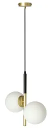 podwojna-lampa-wiszaca-zwis-czarny-matowy-zloty-klosze-biale-matowe-mleczne