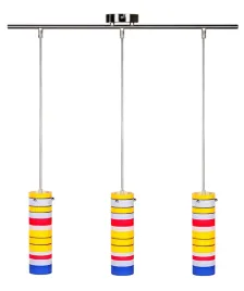 kolorowa-lampa-wiszaca-do-pokoju-dzieciecego-potrojna-3-punktowa-nikiel-mat