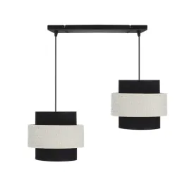 lampa-wiszaca-benta-nad-stol-czarna-kremowa-2x40w-e27-abazur-ratan-tkanina