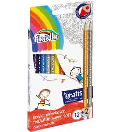 kredki-olowkowe-super-soft-fiorello-12-kolorow-2-gratis