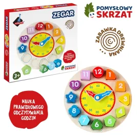 zegar-drewniany-pomyslowy-skrzat