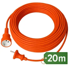przedluzacz-pojedynczy-uniwersalny-20m-2x1mm2-pomaranczowy-do-ogrodu