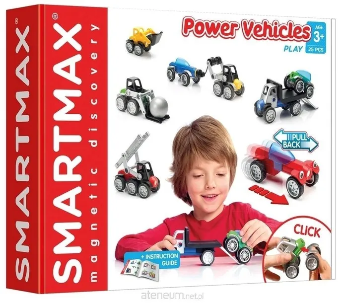 Smart Max Power Vehicles Magnetyczne Pojazdy z Napędem 25el IUVI Games