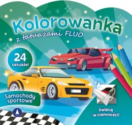 kolorowanka-z-tatuazami-fluo-samochody-sportowe
