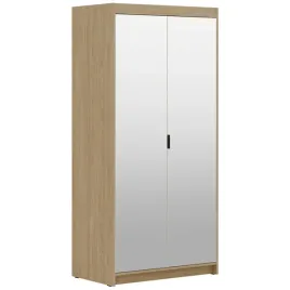 szafa-alena-2d-z-lustrem-dab-olejowany-90-cm-polki-i-drazek