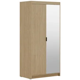 szafa-alena-2d-z-lustrem-dab-olejowany-90-cm-polki-i-drazek