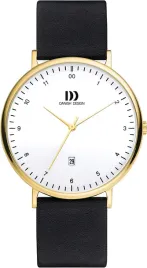 zegarek-danish-design-black-dz120649-czarny-zloty-skorzany-pasek
