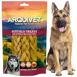 gryzak-dla-psa-skora-pleciona-z-bawola-naturalny-przysmak-arquivet-100-g