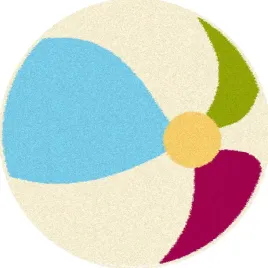 dywan-dzieciecy-pilka-plazowa-pil-krem-kolo-funky-80x80-cm