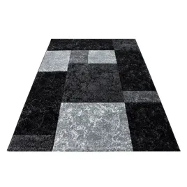 dywan-nowoczesny-do-salonu-kwadraty-czarno-szary-hawaje-280x370-cm