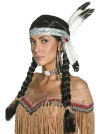 peruka-pocahontas-indianka-warkocze-z-opaska