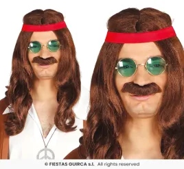 peruka-hipisa-z-wasem-wlosy-hippie-fryzura-lata-70