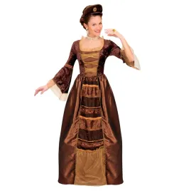 stroj-barokowa-dama-hrabina-brazowa-barok-xl