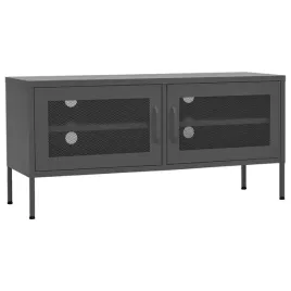szafka-tv-stalowa-antracyt-105x35x50cm-2-drzwi-polka-niwelatory-otwor