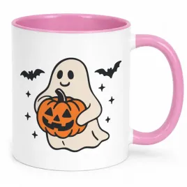 kubek-rozowy-halloween-jesien-dynia-duch-prezent-upominek