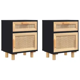 szafki-nocne-2-szt-czarne-lite-drewno-sosnowe-i-rattan