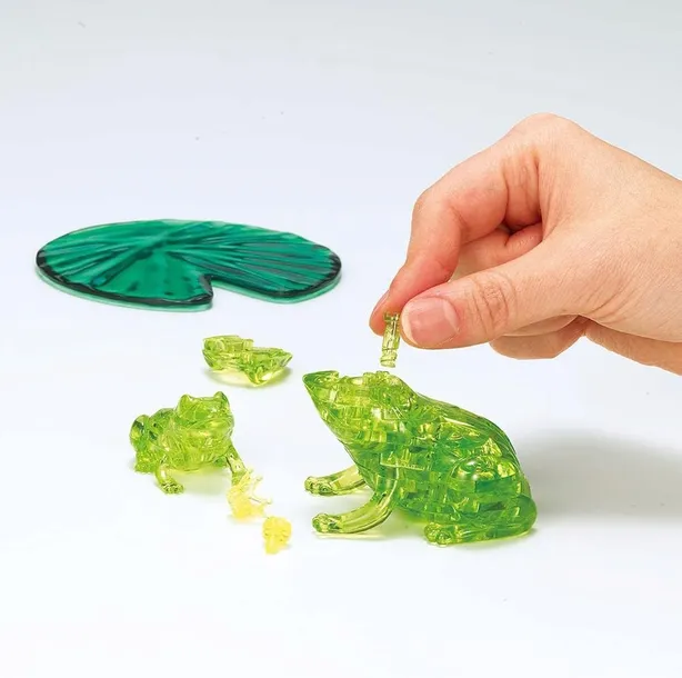 puzzle-3d-hcm-kinzel-crystal-zabki-39-elementow-kolekcja-crystal-puzzle-3d