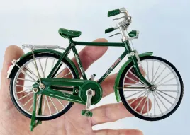 miniatura-roweru-dekoracja-skala-1-10-holandia-meski-zielony