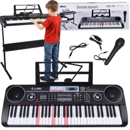 keyboard-61-klawiszy-podswietlane-stojak-mikrofon-organy-edukacyjne-in0187