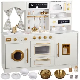 duza-kuchnia-drewniana-styl-glamour-zlote-dodatki-swiatlo-dzwiek-za5270