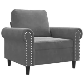 fotel-ciemnoszary-60-cm-obity-aksamitem