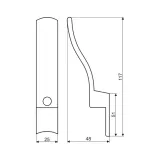 gamet-wieszak-wp16-chrom-satynowy-liczba-sztuk-1-szt