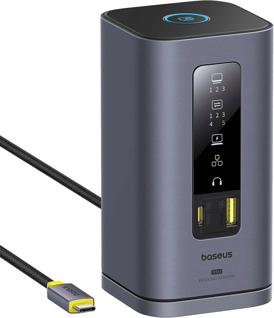 baseus-spacemate-displaylink-stacja-dokujaca-usb-c-11w1-100-w-pd-stan-nowy