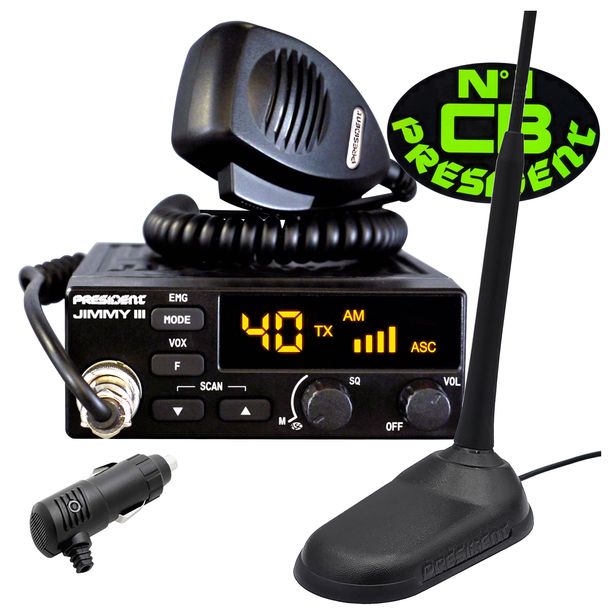 CB RADIO President Jimmy 3 III 12V JIMMY ASC + antena Virginia