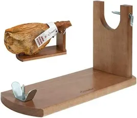 stojak-na-szynke-hiszpanska-szynki-drewniany-uchwyt-noz-ostrzalka-stalowa