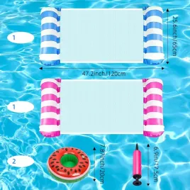 materac-dmuchany-z-siatka-hamak-wodny-2x-do-plywania-basenu-na-lato-zestaw