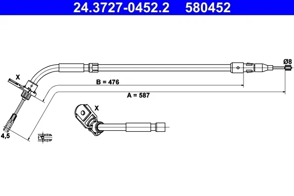 cieglo-hamulec-postojowy-ate-24-3727-0452-2-stan-nowy