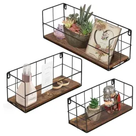 polka-drewno-polka-scienna-408-x-132-cm-czarny-odcienie-brazu