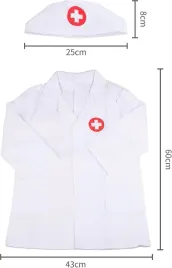 stroj-kostium-lekarza-doktora-dla-dzieci-zestaw-3-5-lat-fartuch-czapka