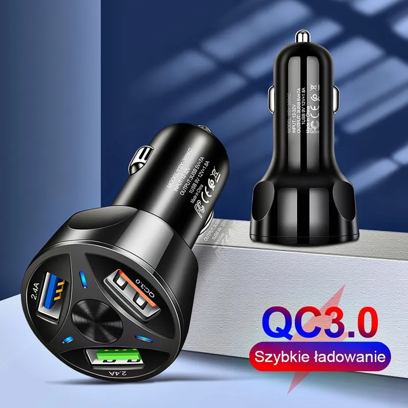 szybka-samochodowa-ladowarka-3xusb-qualcomm-qc-3-0-do-telefonu-quick-charge-stan-nowy