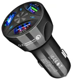 szybka-samochodowa-ladowarka-3xusb-qualcomm-qc-3-0-do-telefonu-quick-charge-stan-nowy-kolor-czarny