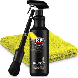 zestaw-do-czyszczenia-plastikow-k2-purio-pro-1l-z-pedzelkiem-i-mikrofibra