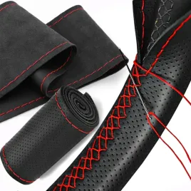 pokrowiec-na-kierownice-czarny-perforowany-obszycie-kierownicy-nakladka