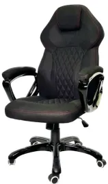 fotel-gamingowy-spider-obrotowy-gabinetowy-czarny-tkanina-do-biurka