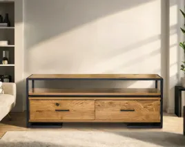 komoda-rtv-karmel-industrialna-loft-szuflady-debowa-szerokosc-145-cm