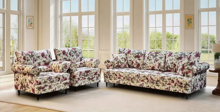 Meble Do Salonu Sofa 3 Osobowa Hezel + 2 Fotele Komplet Wypoczynkowy
