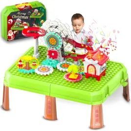 Zdjęcie produktu STOLIK EDUKACYJNY INTERAKTYWNY ŚWIĄTECZNY KLOCKI KONSTRUKCYJNE NA PREZENT