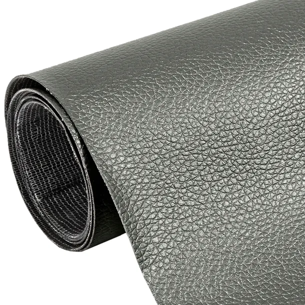SKÓRA SAMOPRZYLEPNA EKO SKÓRA SKAJ JASNY SZARY MOCNY KLEJ 560g/m2 50x137cm