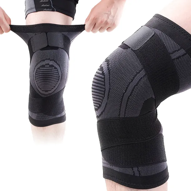 ORTEZA KOLANA ELASTYCZNA STABILIZATOR STAWU KOLANOWEGO NA RZEPY KOLANA XL