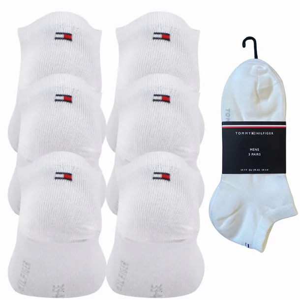 Skarpetki męskie Tommy Hilfiger białe bawełnianie 39-42 3 pary