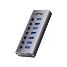 unitek-hub-usb-a-3-0-7w1-5gbps-z-przelacznikiem