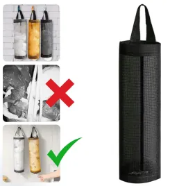 czarny-kosz-pojemnik-organizer-na-reklamowki-siatki-torby-koszyk-30cm