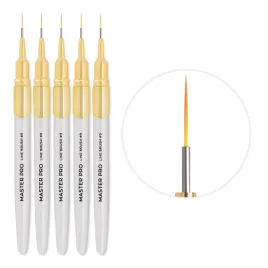 pedzelek-do-zelu-line-brush-9-srebrny-cienki-aba-group-master-pro-5-szt