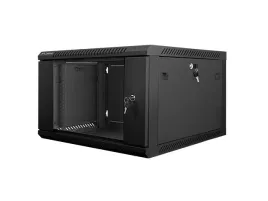 szafa-instalacyjna-wiszaca-19-6u-600x600mm-czarna-drzwi-szklane